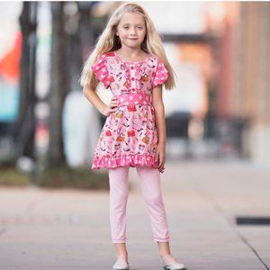 Tween Fashionista Dress and Legging Set